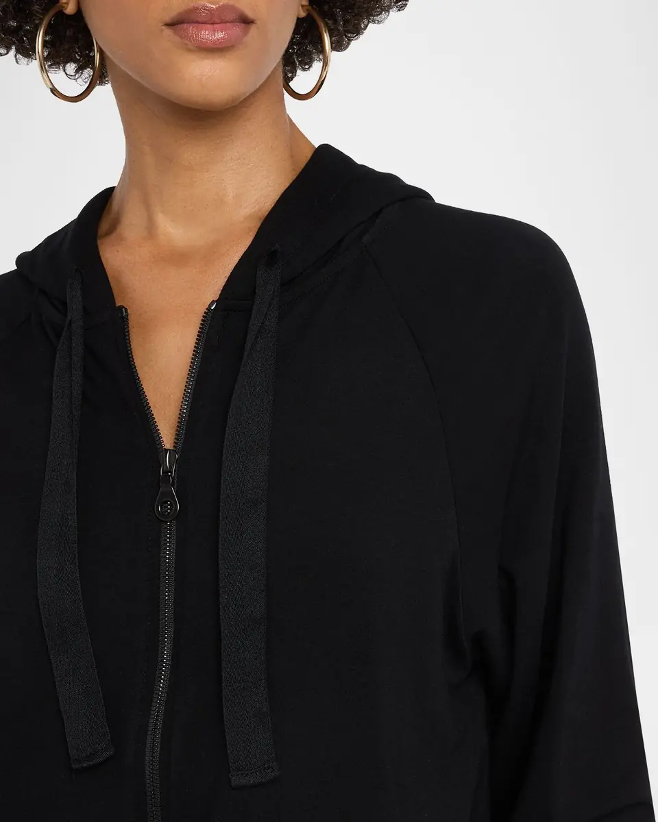 MAJESTIC FILATURES French Terry Zip-Front Hoodie | Thumbnail 5 MAJESTIC FILATURES French Terry Zip-Front Hoodie | Thumbnail 5