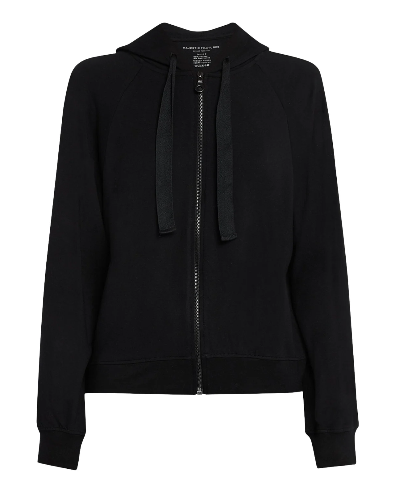 MAJESTIC FILATURES French Terry Zip-Front Hoodie