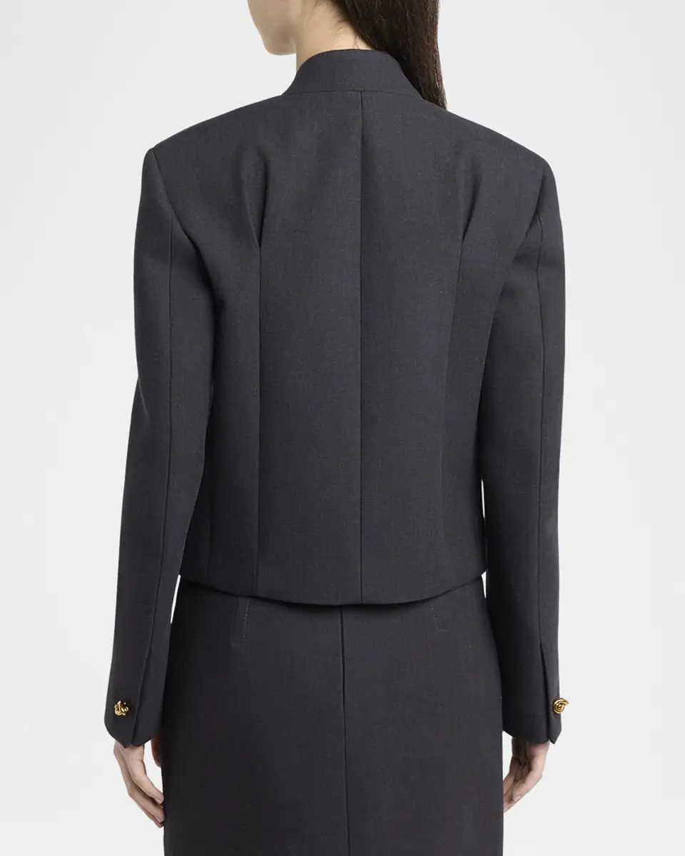 Bottega Veneta Knot-Button Light Structured Cotton Jacket | Thumbnail 3 Bottega Veneta Knot-Button Light Structured Cotton Jacket | Thumbnail 3