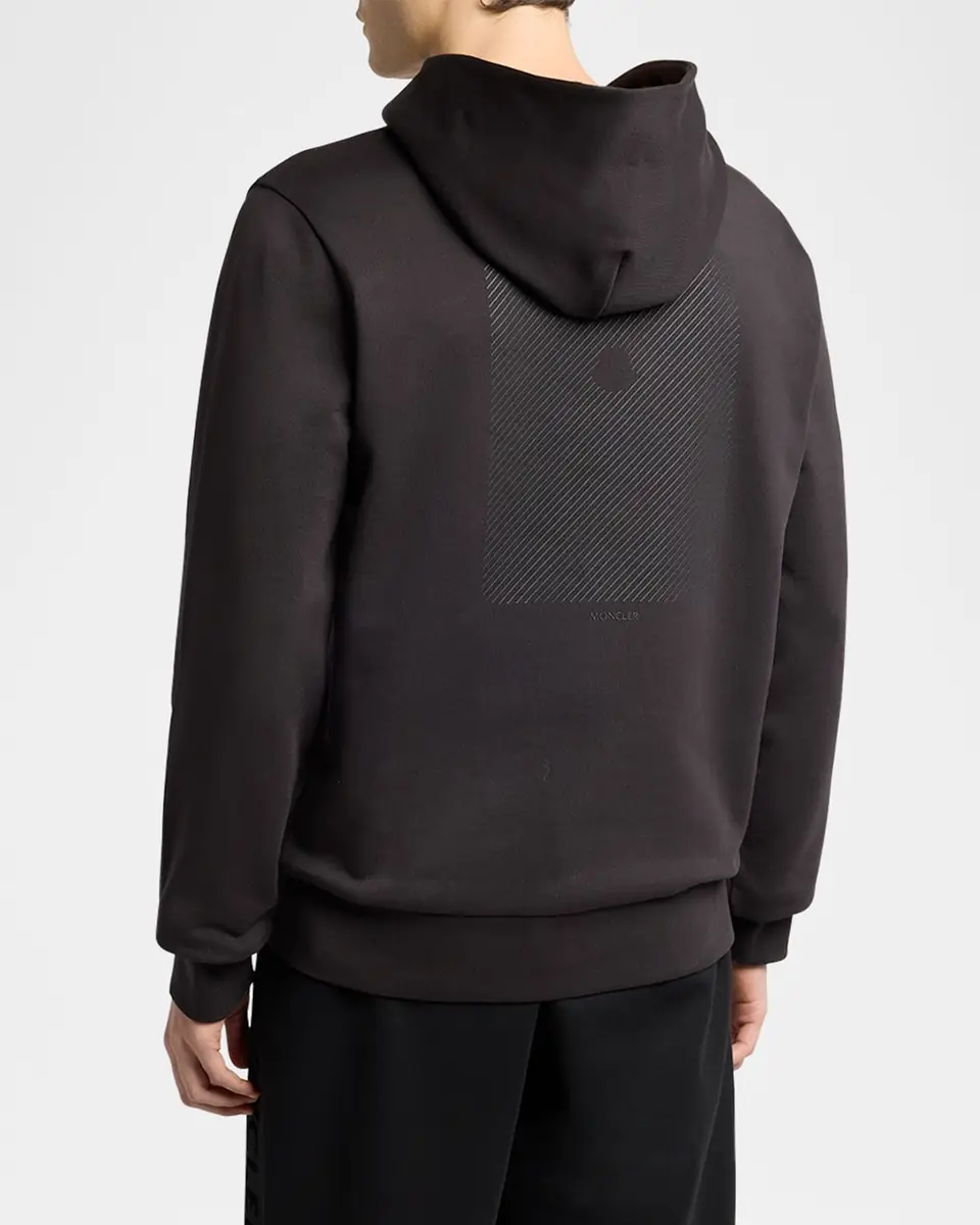 Moncler Men's Cotton Chest-Logo Hoodie | Thumbnail 3 Moncler Men's Cotton Chest-Logo Hoodie | Thumbnail 3