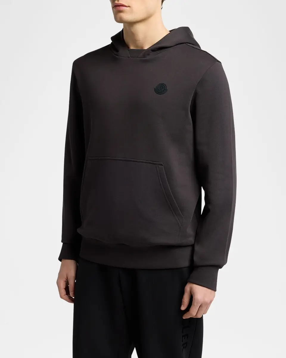 Moncler Men's Cotton Chest-Logo Hoodie | Thumbnail 4 Moncler Men's Cotton Chest-Logo Hoodie | Thumbnail 4
