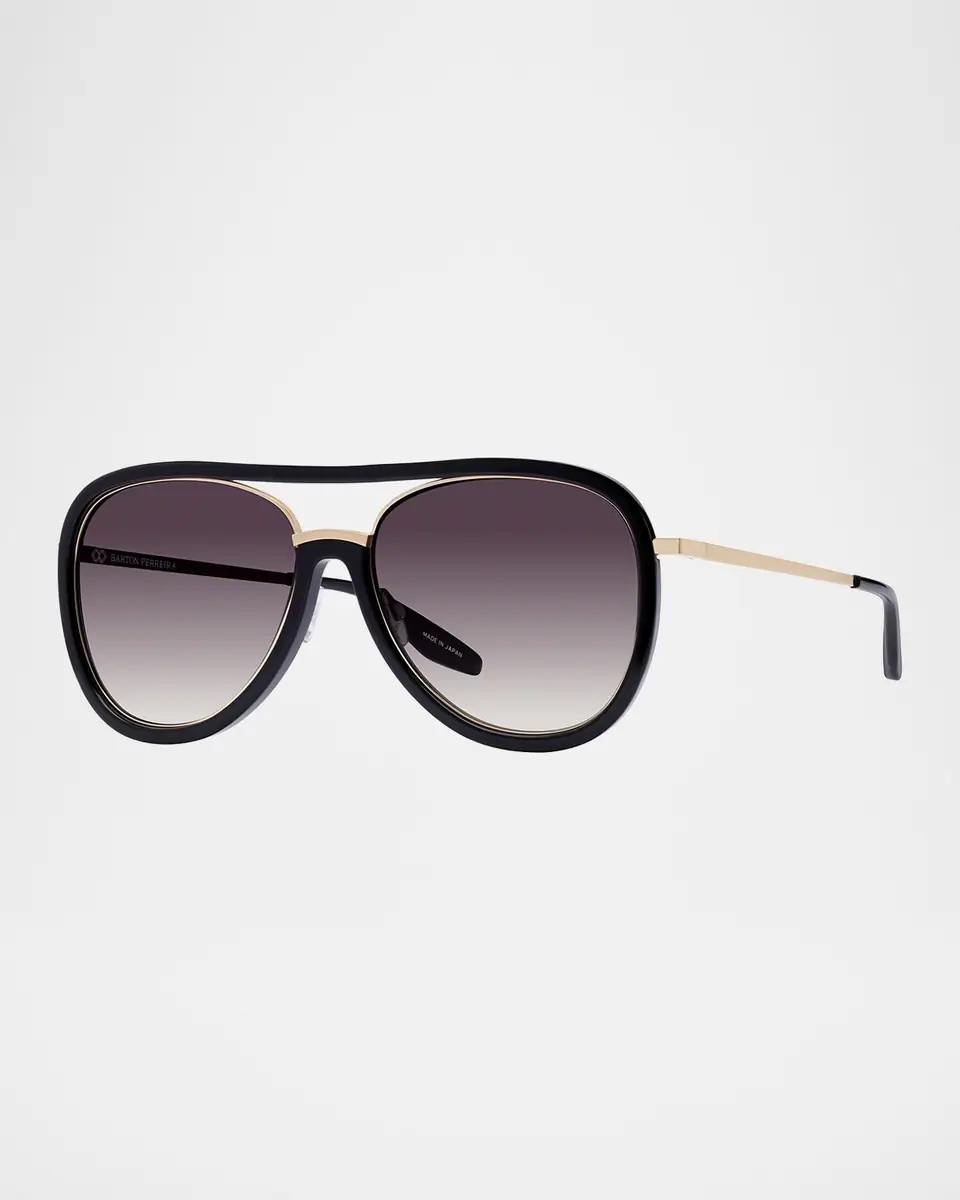 BARTON PERREIRA Fossett Aviator Sunglasses | Thumbnail 3