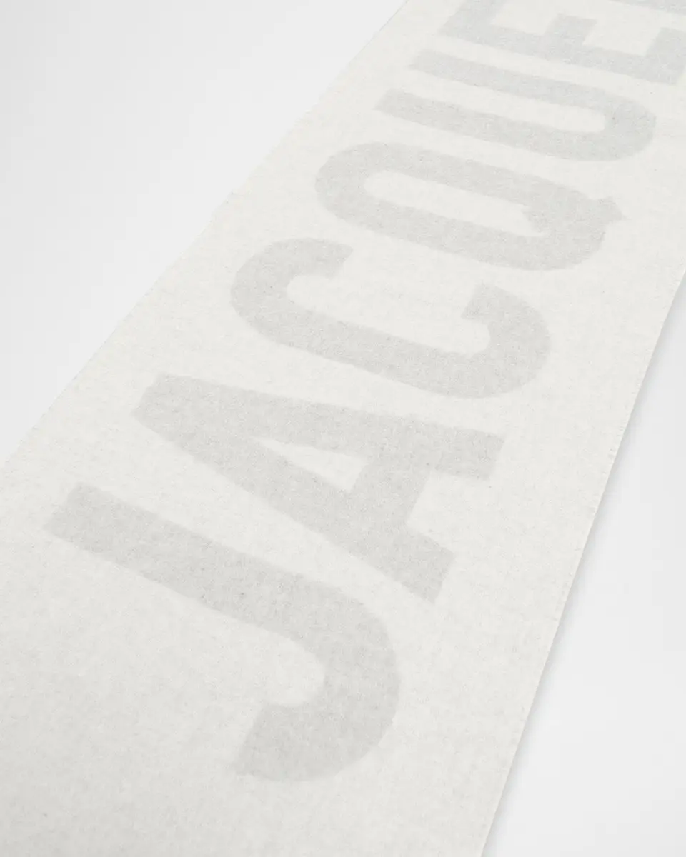 Jacquemus Jacquard Logo Wool Scarf | Thumbnail 4 Jacquemus Jacquard Logo Wool Scarf | Thumbnail 4