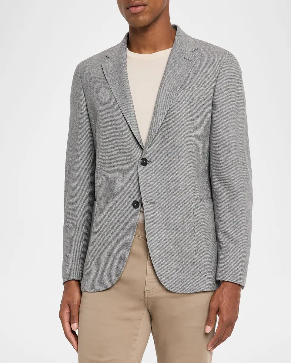 Zegna Men's Mélange Trofeo Cashmere Sport Coat | Thumbnail 4 Zegna Men's Mélange Trofeo Cashmere Sport Coat | Thumbnail 4