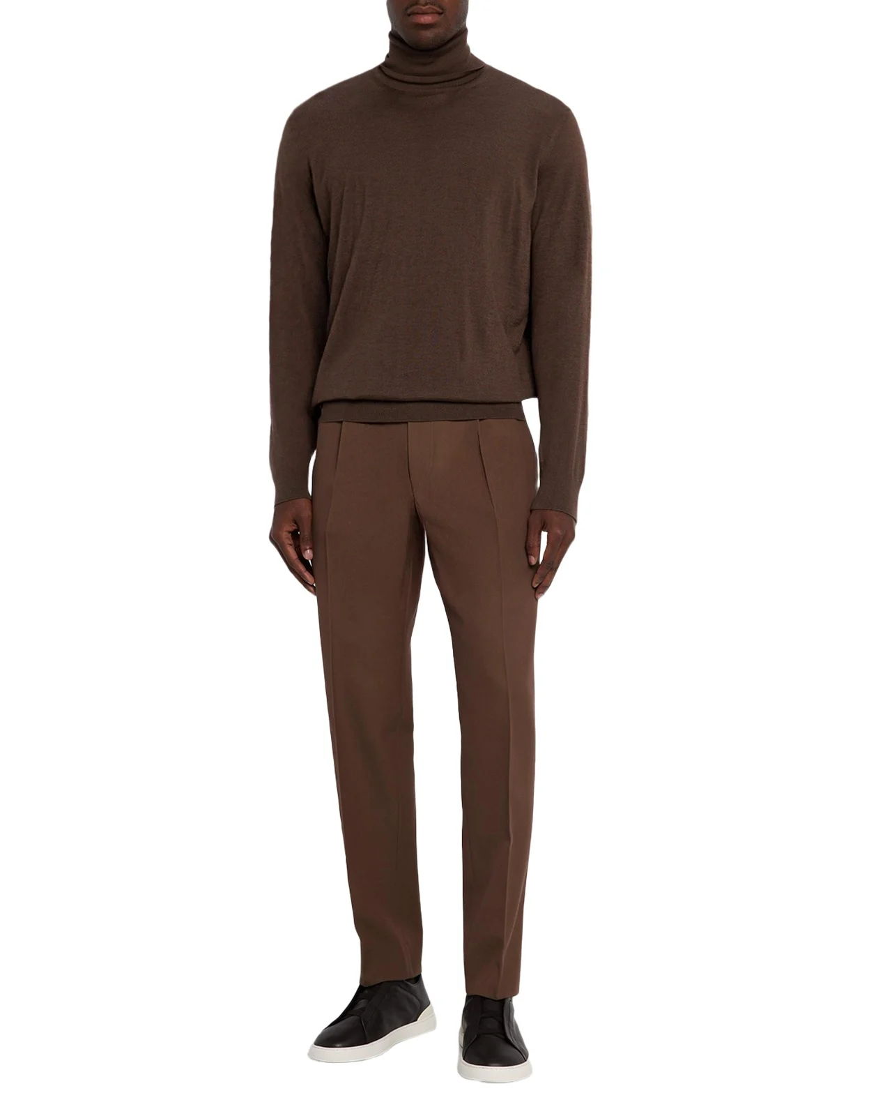 Men's Fine Cashmere and Silk Turtleneck Sweater