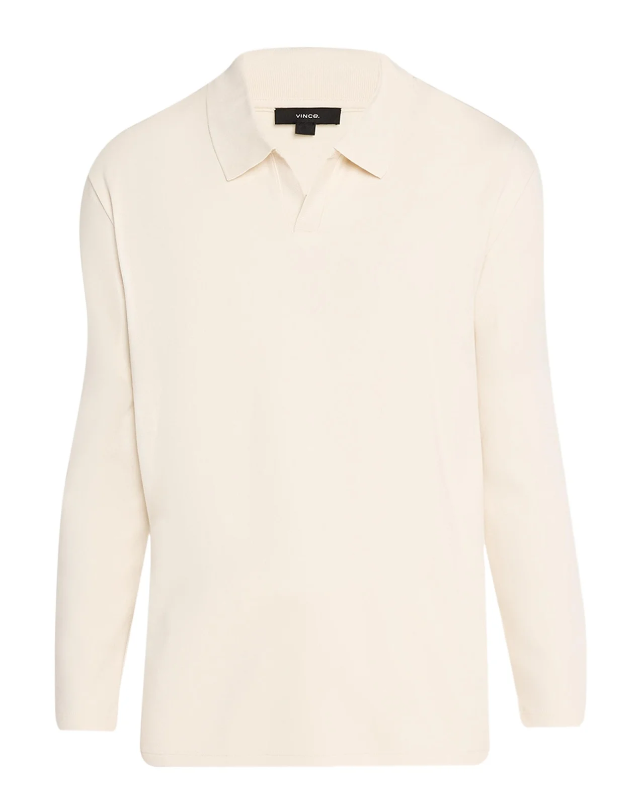 Vince Men's Milano Pima Cotton-Blend Johnny-Collar Polo Shirt