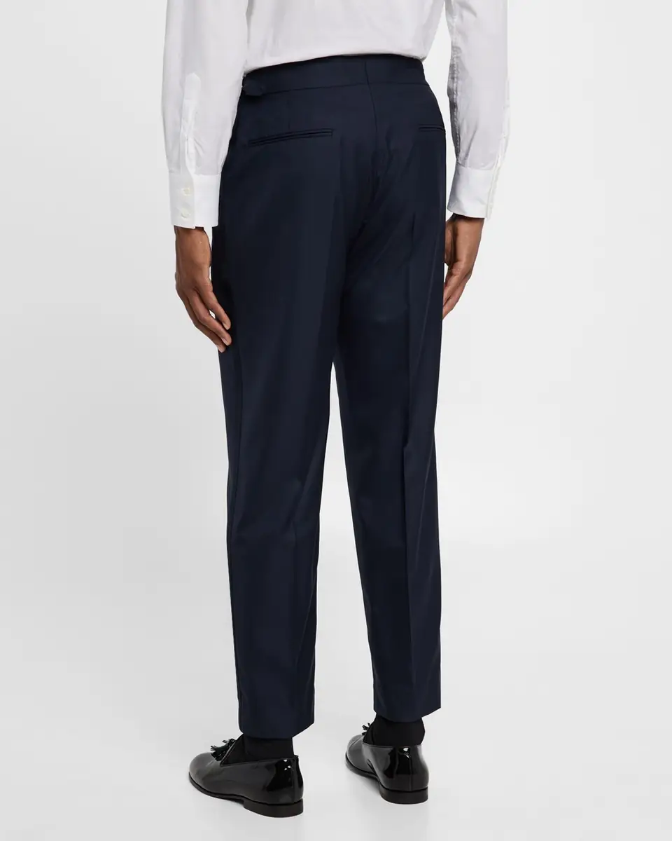 Brunello Cucinelli Men's Side-Tab Pleated Trousers | Thumbnail 3 Brunello Cucinelli Men's Side-Tab Pleated Trousers | Thumbnail 3