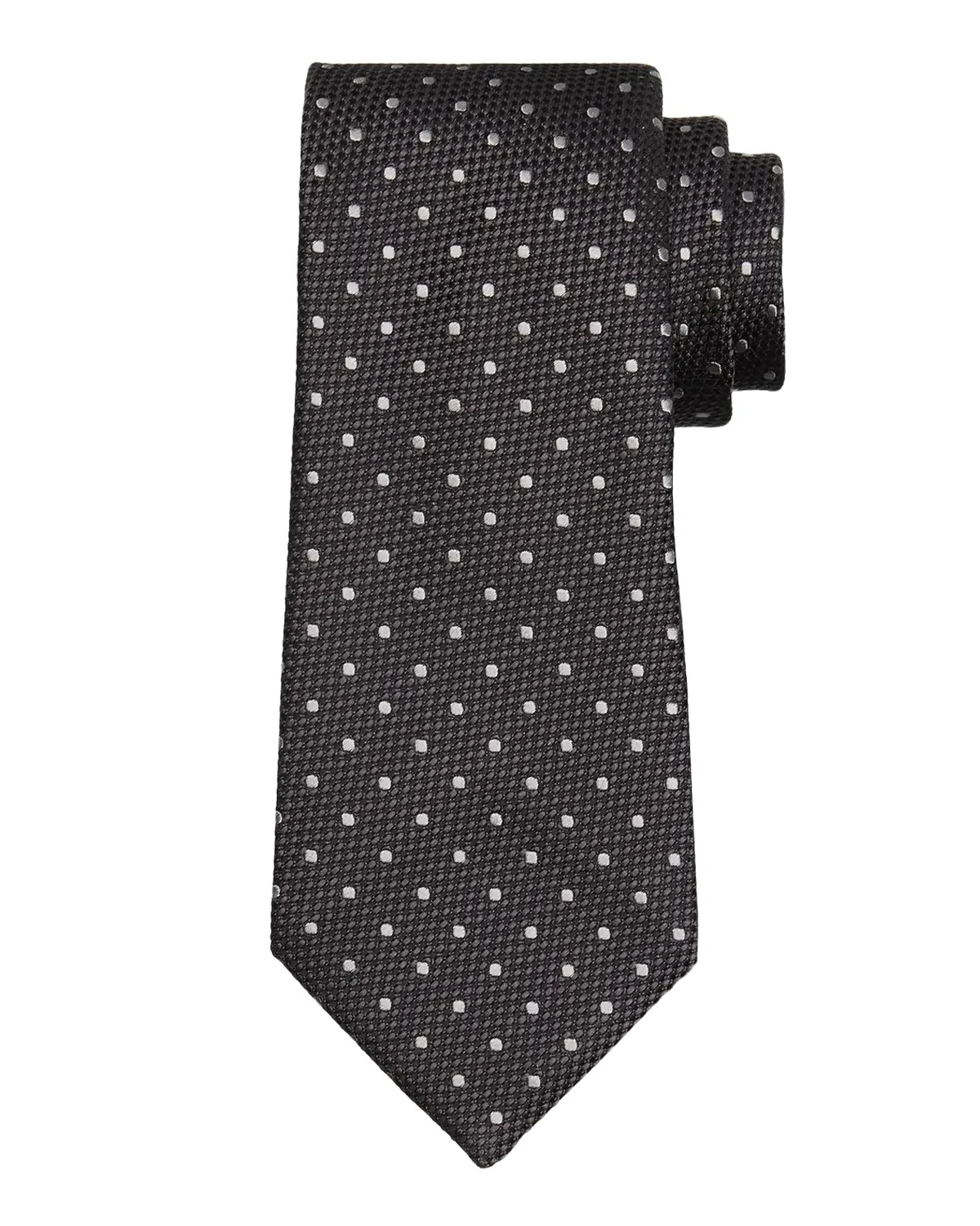 Men's Contrast Dot Silk Tie