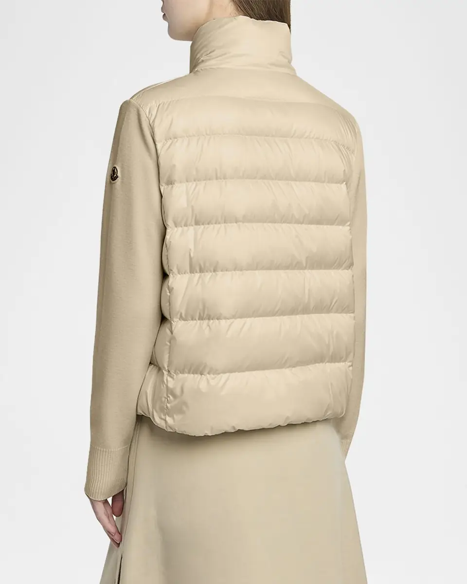 Moncler Padded Wool Cardigan | Thumbnail 3 Moncler Padded Wool Cardigan | Thumbnail 3
