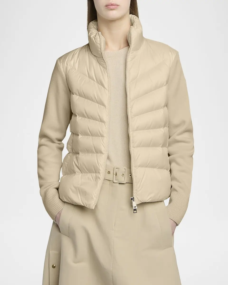 Moncler Padded Wool Cardigan | Thumbnail 5 Moncler Padded Wool Cardigan | Thumbnail 5