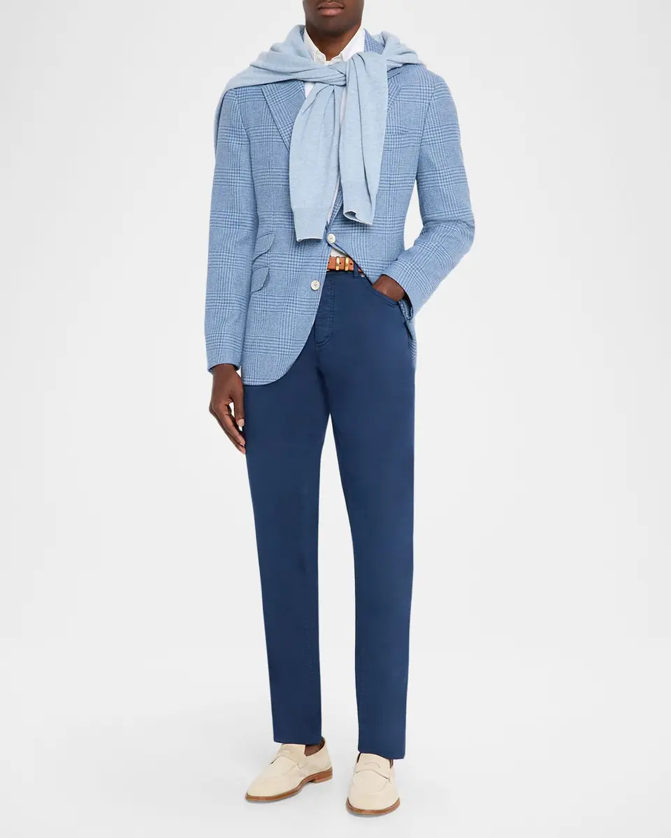 Brunello Cucinelli Men's Italian-Fit Denim Five-Pocket Pants | Thumbnail 2 Brunello Cucinelli Men's Italian-Fit Denim Five-Pocket Pants | Thumbnail 2