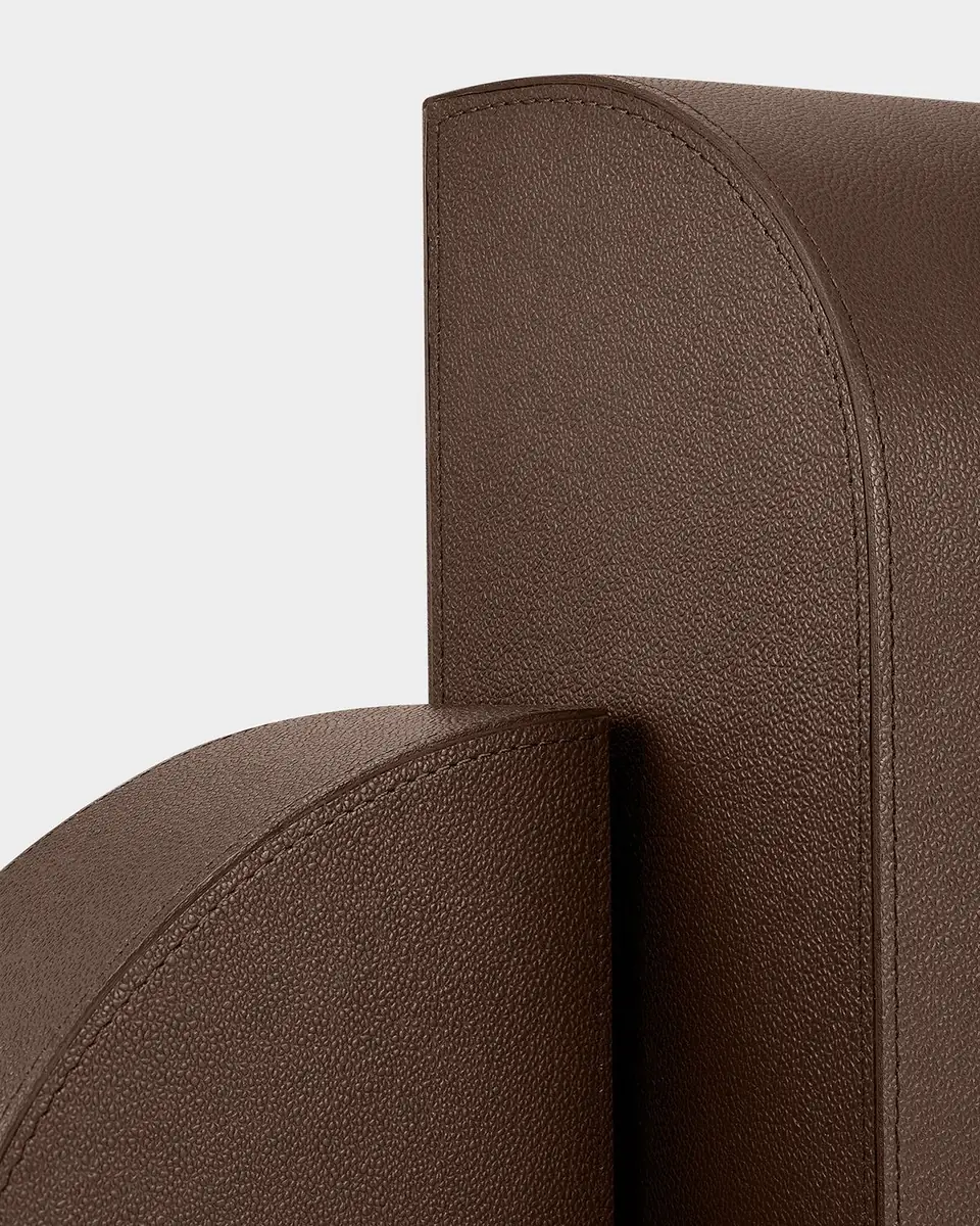 ASSOULINE Cubist L Brown Leather Bookend | Thumbnail 4 ASSOULINE Cubist L Brown Leather Bookend | Thumbnail 4