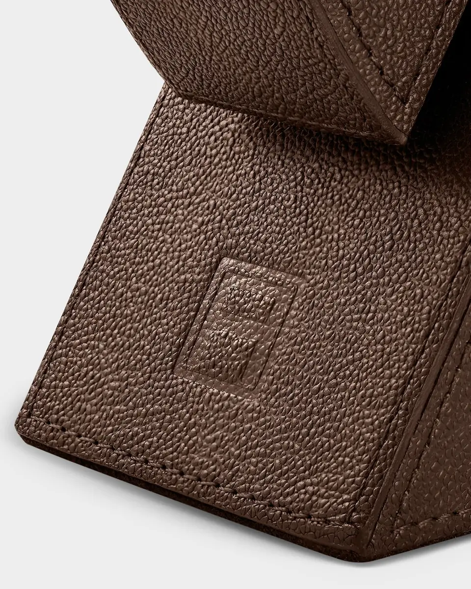 ASSOULINE Cubist L Brown Leather Bookend | Thumbnail 5 ASSOULINE Cubist L Brown Leather Bookend | Thumbnail 5