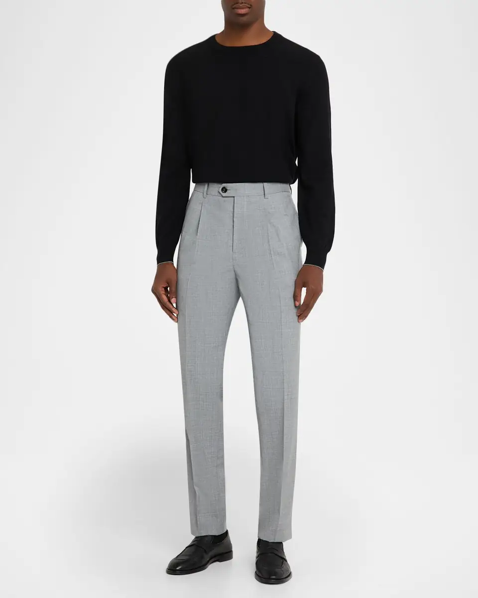 Brunello Cucinelli Men's Cashmere Crewneck Sweater | Thumbnail 2 Brunello Cucinelli Men's Cashmere Crewneck Sweater | Thumbnail 2