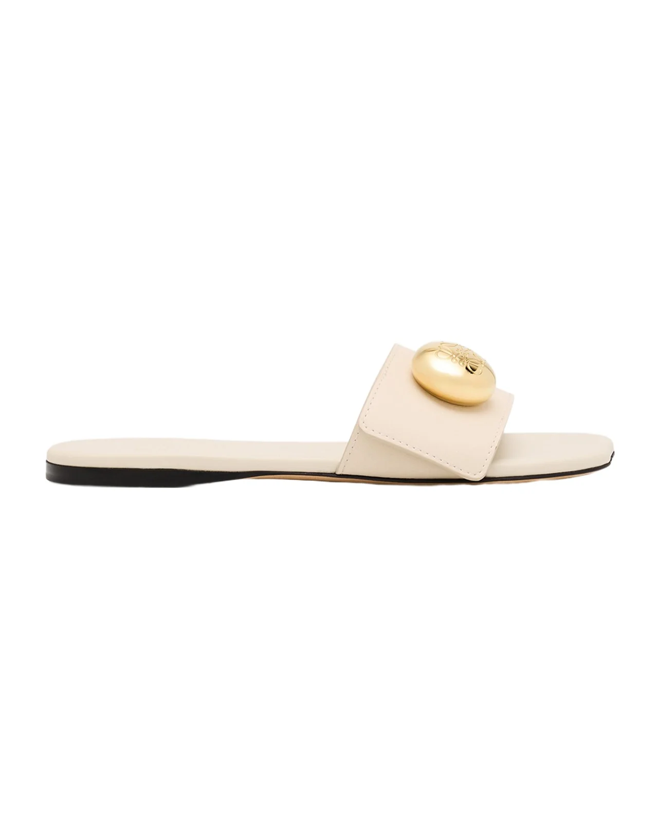 Pebble Leather Slide Sandals Pebble Leather Slide Sandals