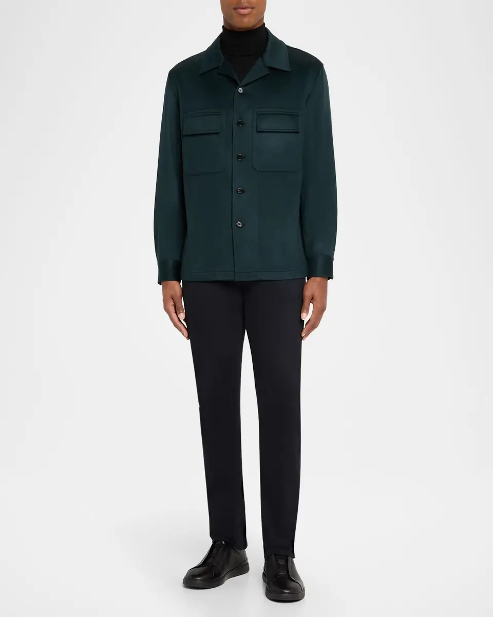 ZEGNA Men's Oasi Cashmere Overshirt | Thumbnail 2 ZEGNA Men's Oasi Cashmere Overshirt | Thumbnail 2