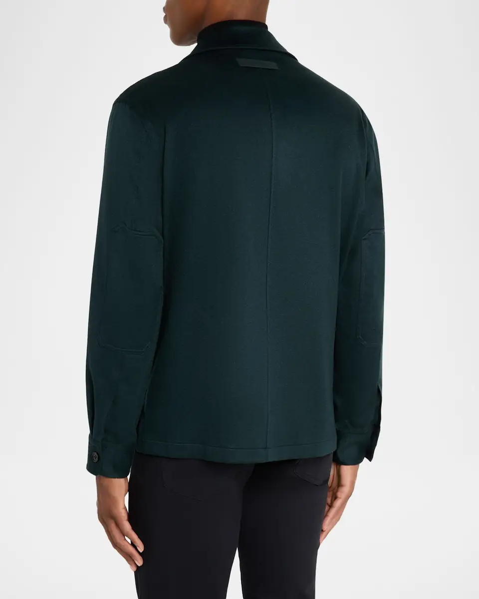 ZEGNA Men's Oasi Cashmere Overshirt | Thumbnail 3 ZEGNA Men's Oasi Cashmere Overshirt | Thumbnail 3