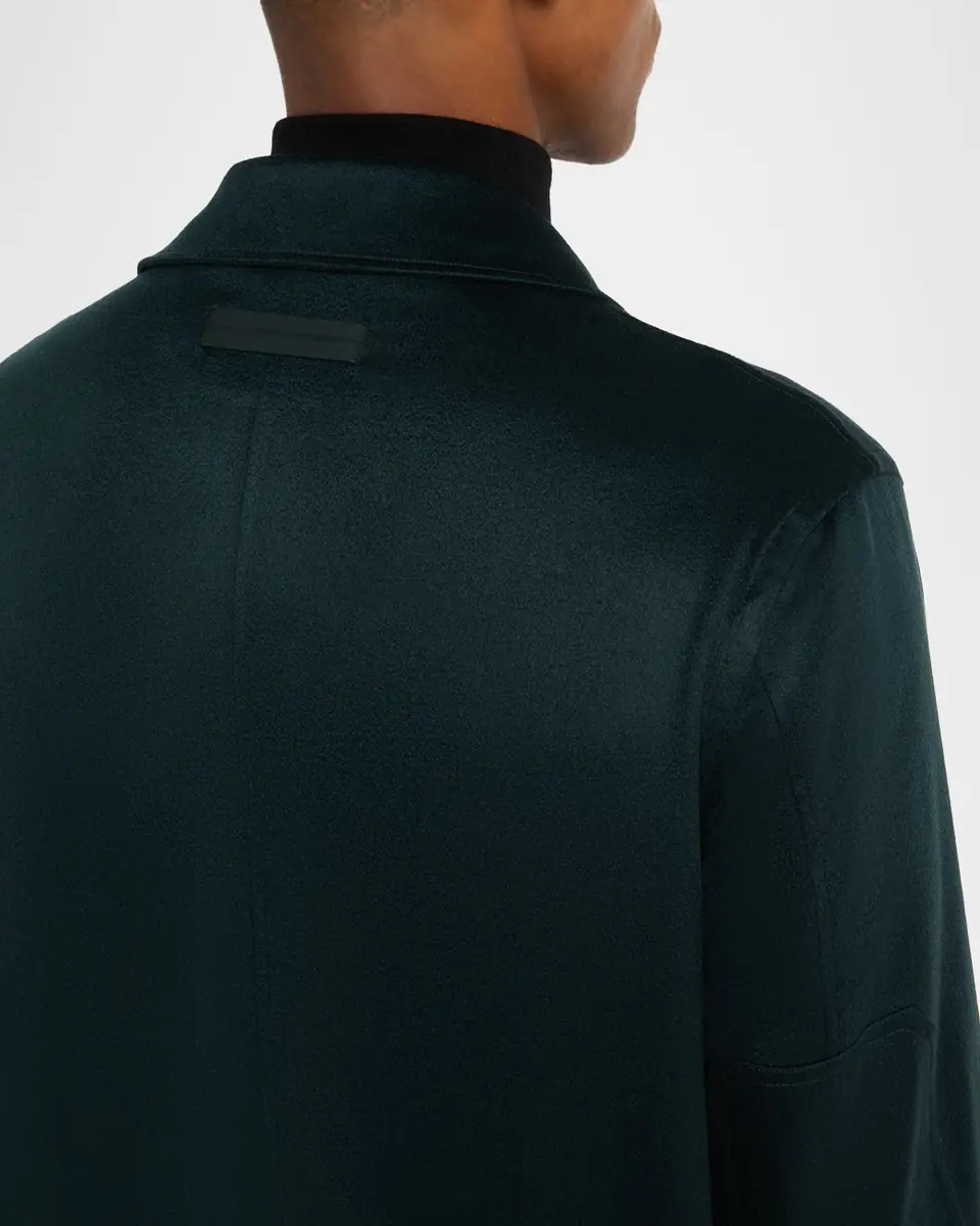 ZEGNA Men's Oasi Cashmere Overshirt | Thumbnail 5 ZEGNA Men's Oasi Cashmere Overshirt | Thumbnail 5