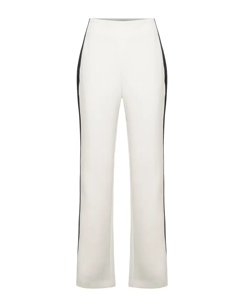 BCBGMAXAZRIA Slim Crepe Tux Pants | Image 1 BCBGMAXAZRIA Slim Crepe Tux Pants | Image 1