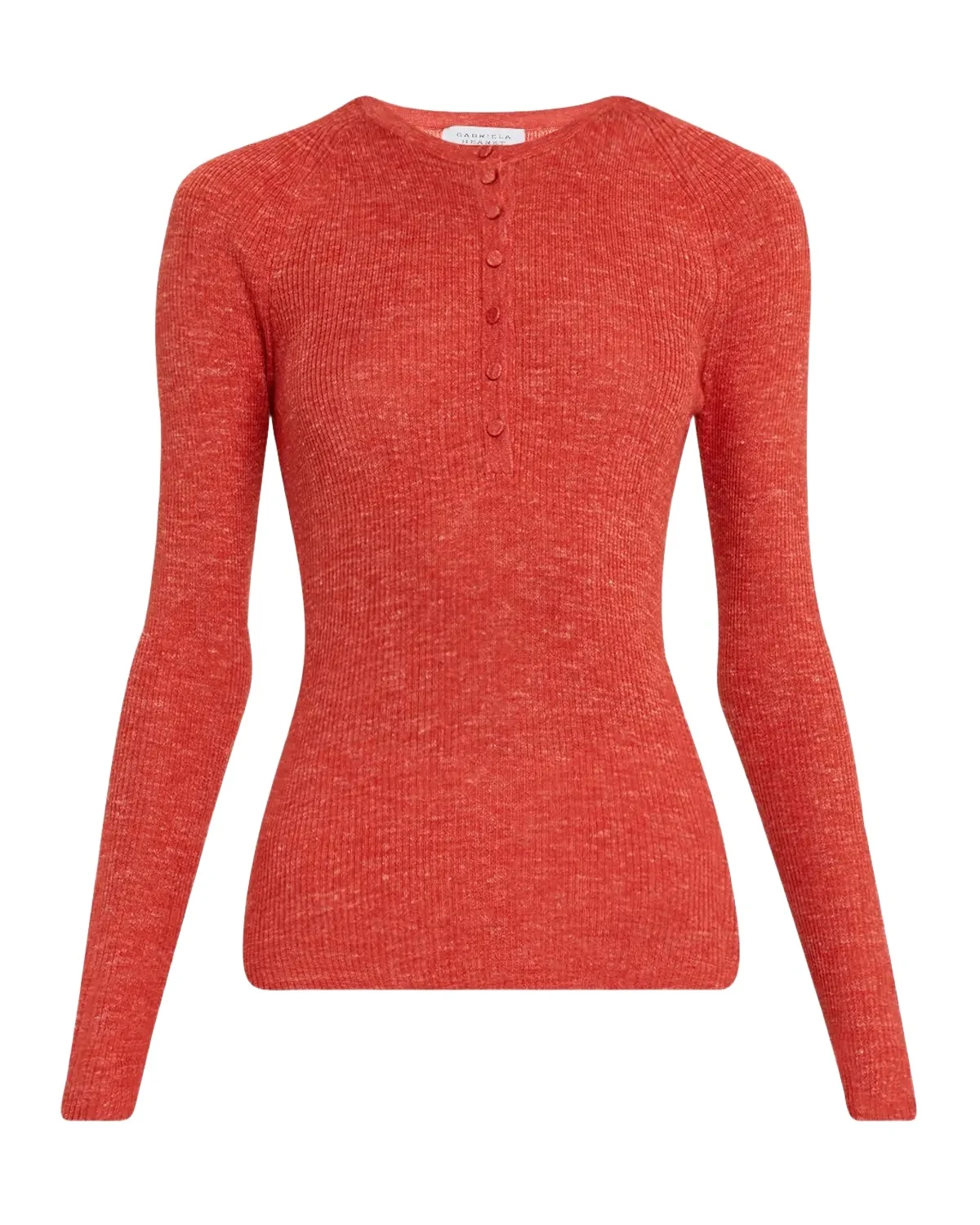 Anges Cashmere Rib Henley Sweater Anges Cashmere Rib Henley Sweater