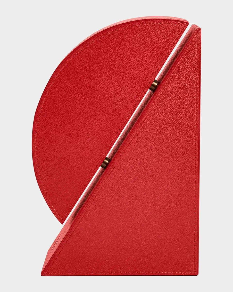ASSOULINE Cubist R Leather Bookend | Thumbnail 4 ASSOULINE Cubist R Leather Bookend | Thumbnail 4
