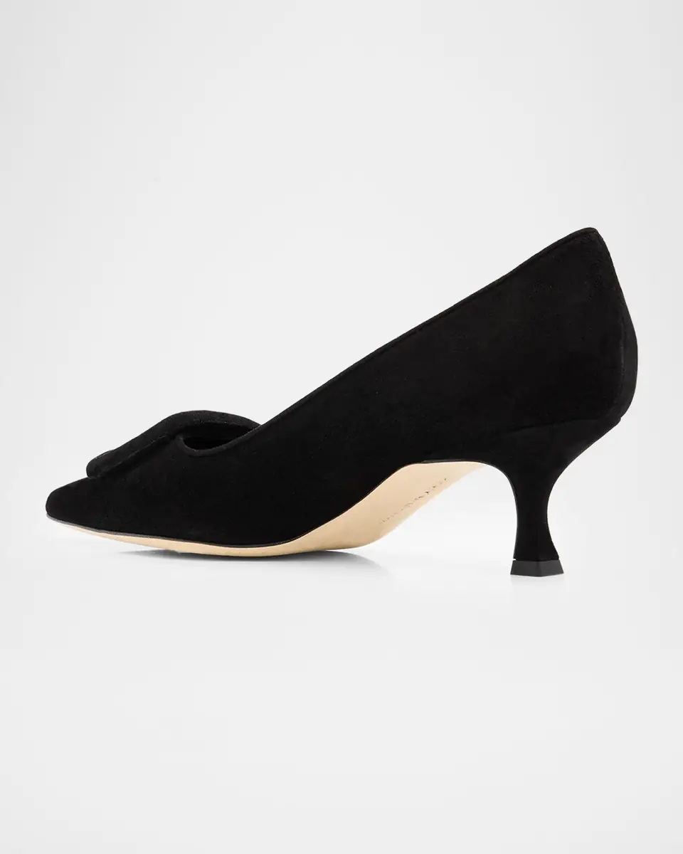 Manolo Blahnik Maysale Suede Buckle Pumps | Thumbnail 3 Manolo Blahnik Maysale Suede Buckle Pumps | Thumbnail 3