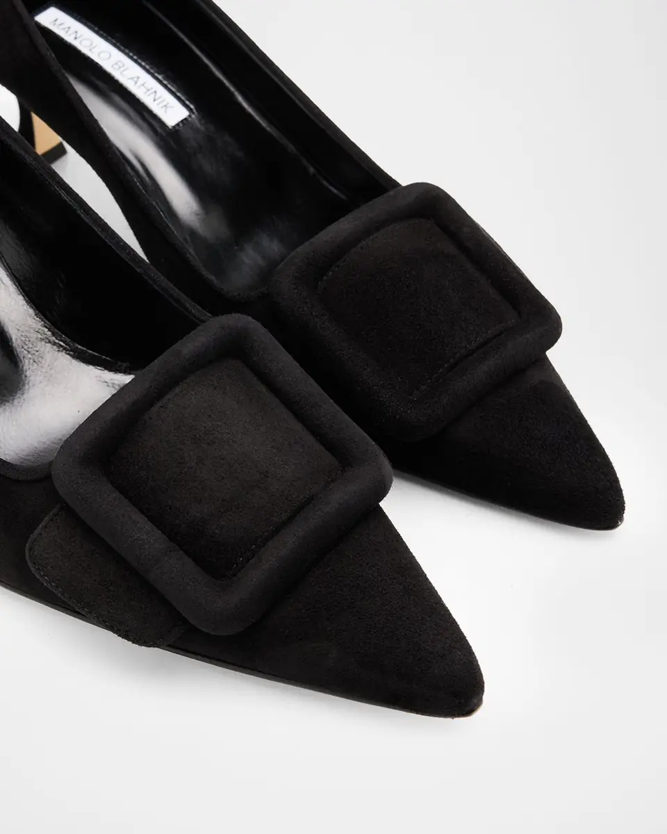 Manolo Blahnik Maysale Suede Buckle Pumps | Thumbnail 5 Manolo Blahnik Maysale Suede Buckle Pumps | Thumbnail 5