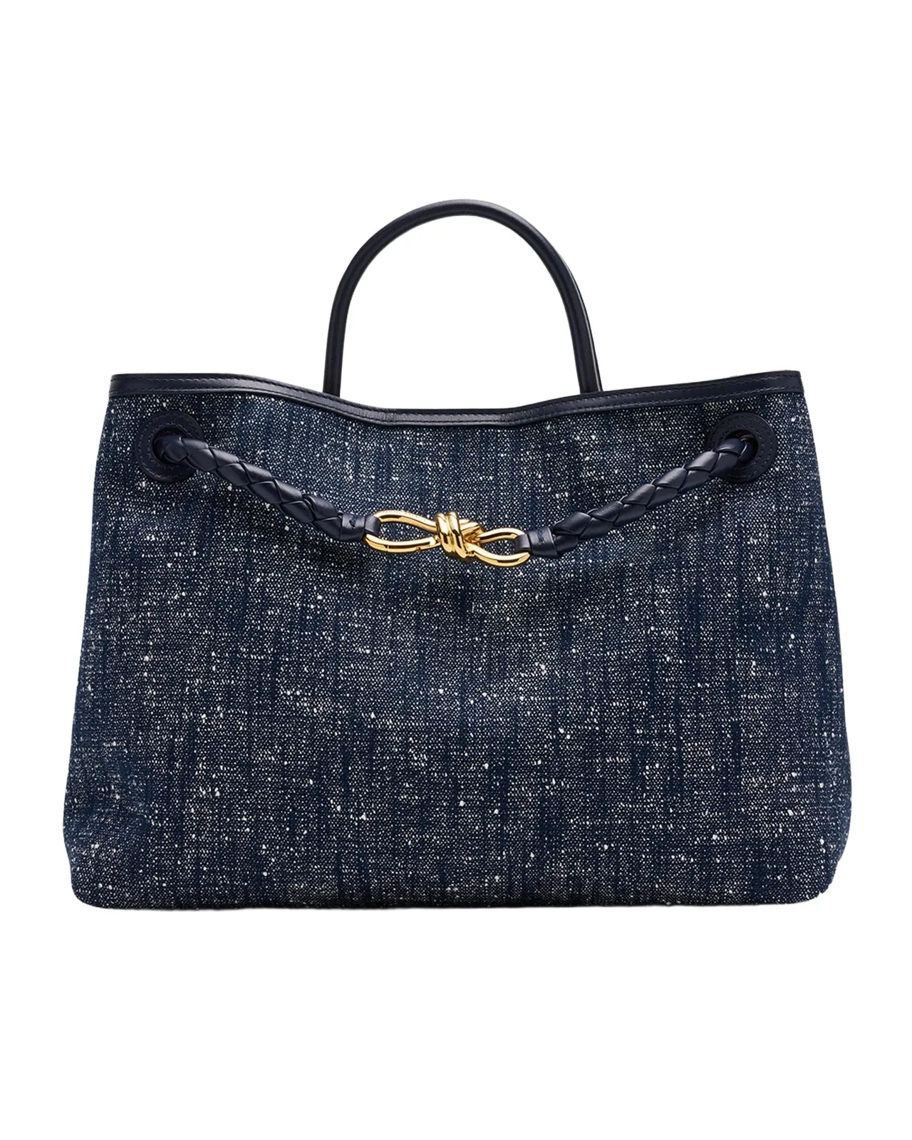 Andiamo Medium Boucle Denim Tote Bag