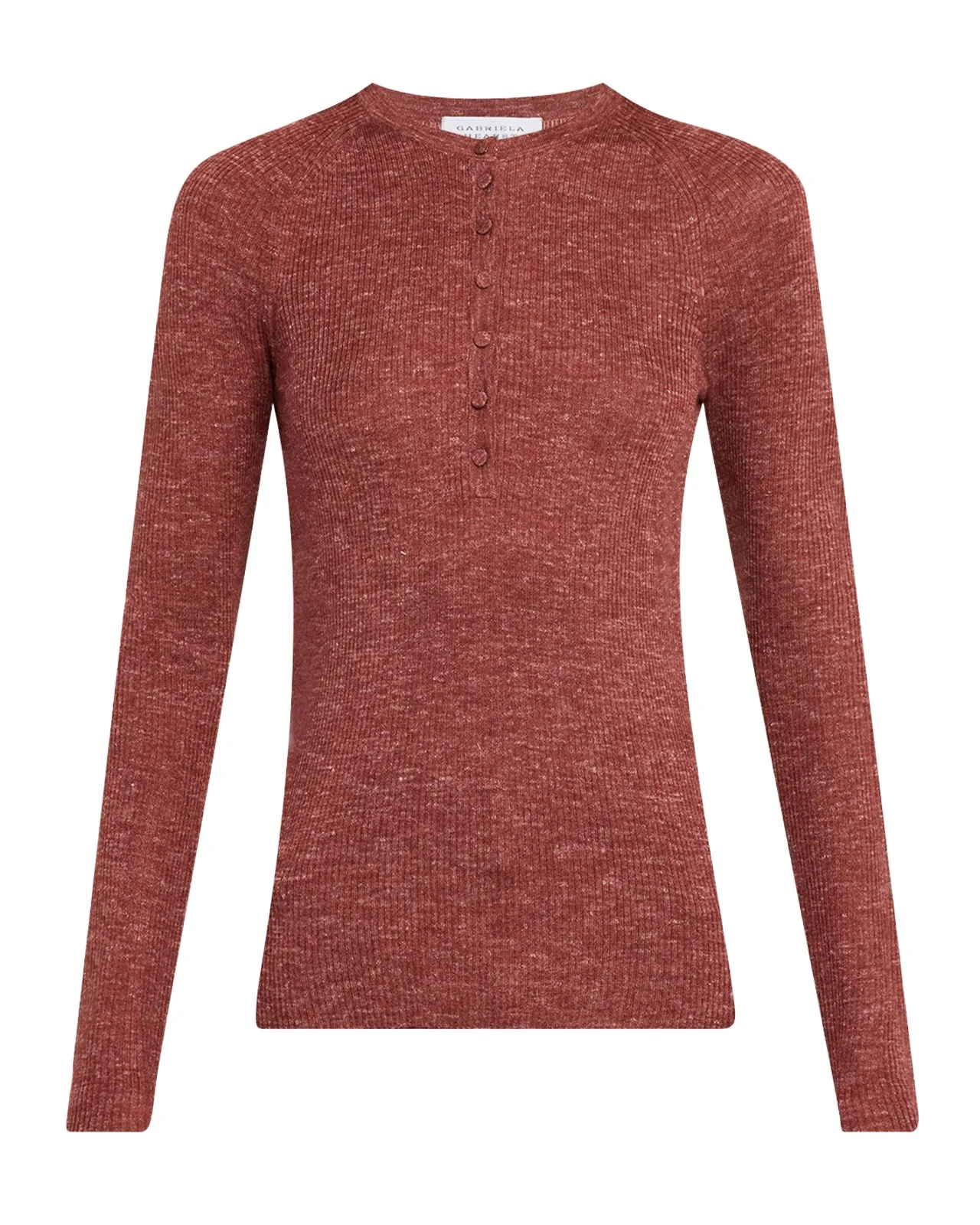 Anges Cashmere Rib Henley Sweater Anges Cashmere Rib Henley Sweater