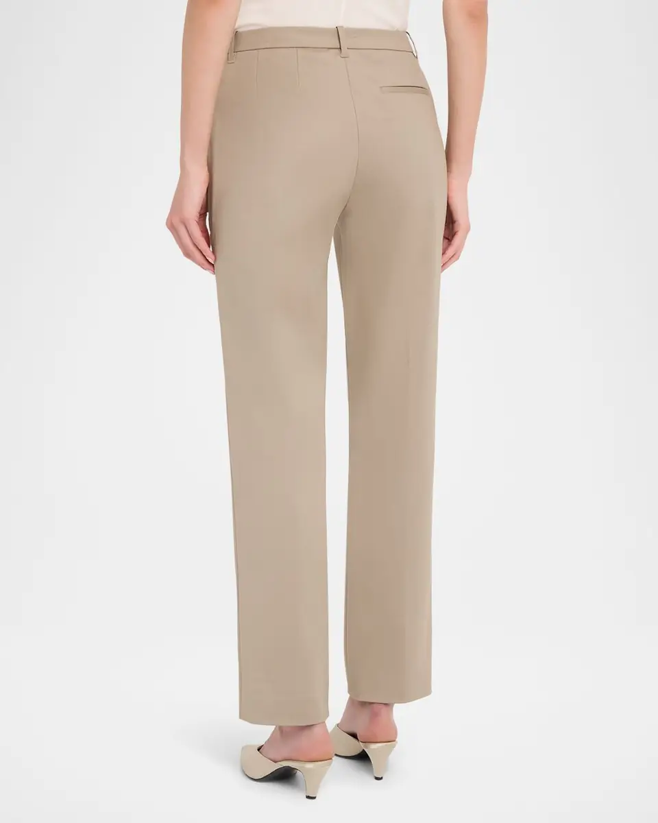 Emporio Armani Cotton Couture Straight-Leg Trousers | Thumbnail 3
