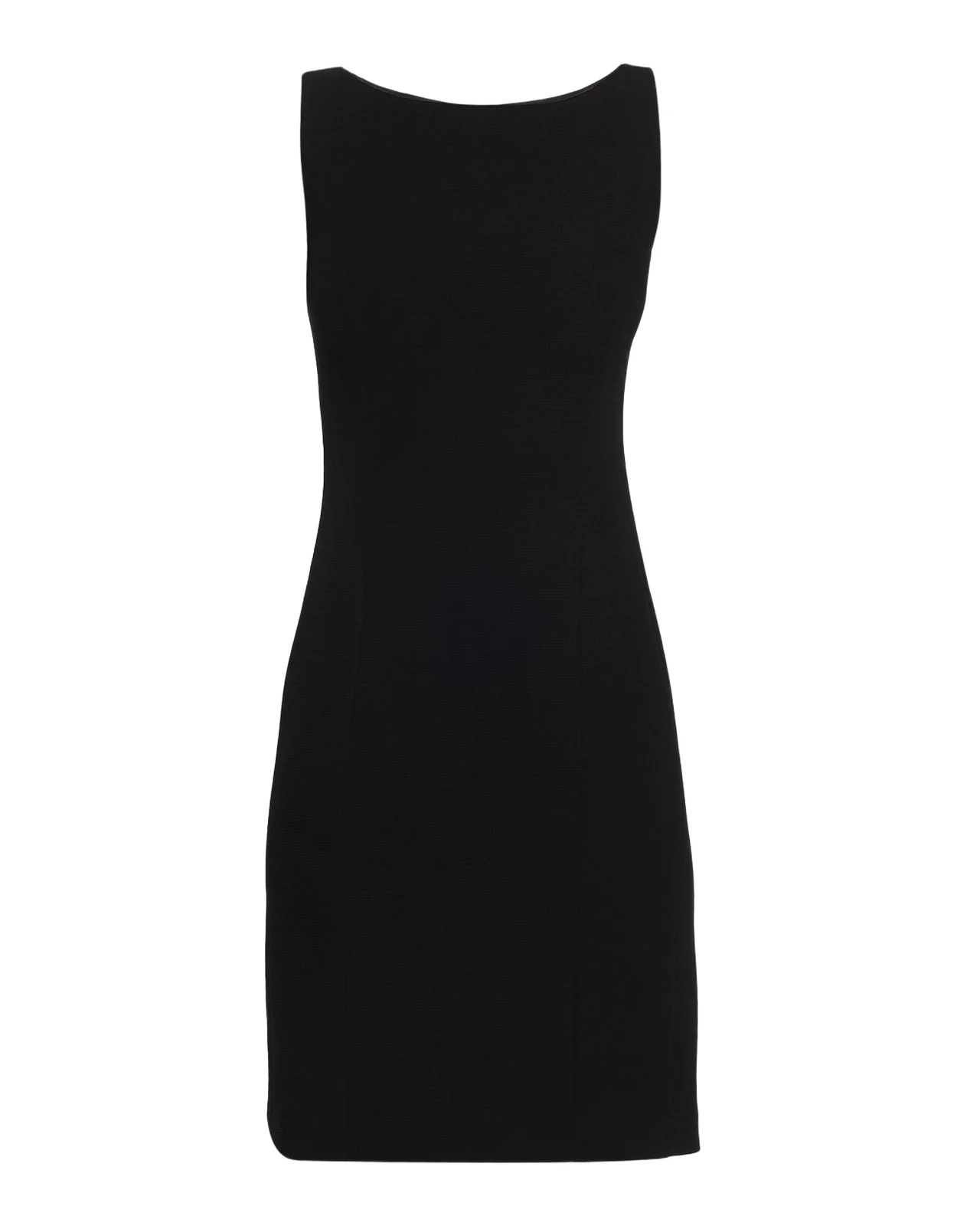 Emporio Armani Sleeveless High-Neck Waffle Dress