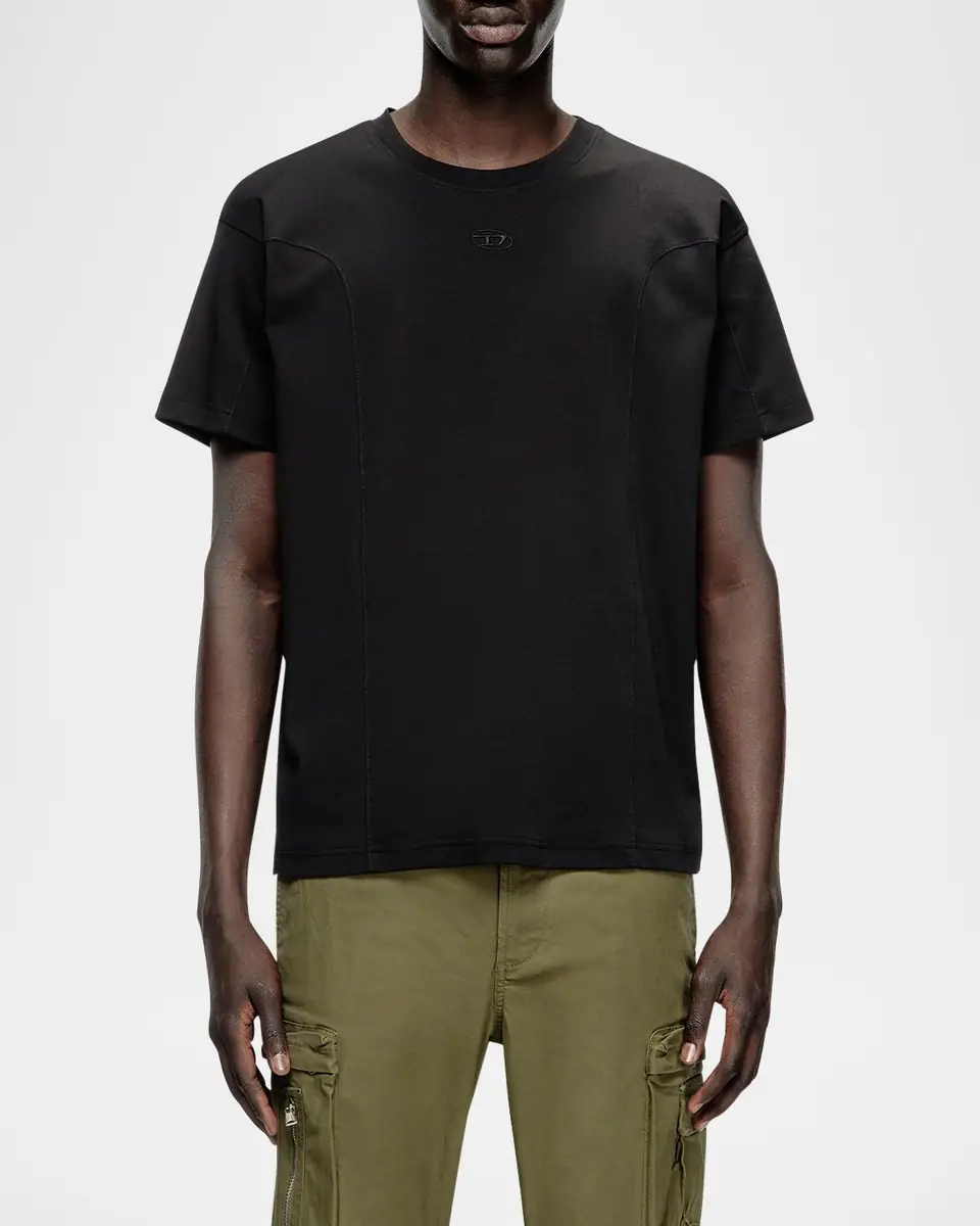Diesel Men's T-Norm-Int Cotton Jersey T-Shirt | Thumbnail 4 Diesel Men's T-Norm-Int Cotton Jersey T-Shirt | Thumbnail 4