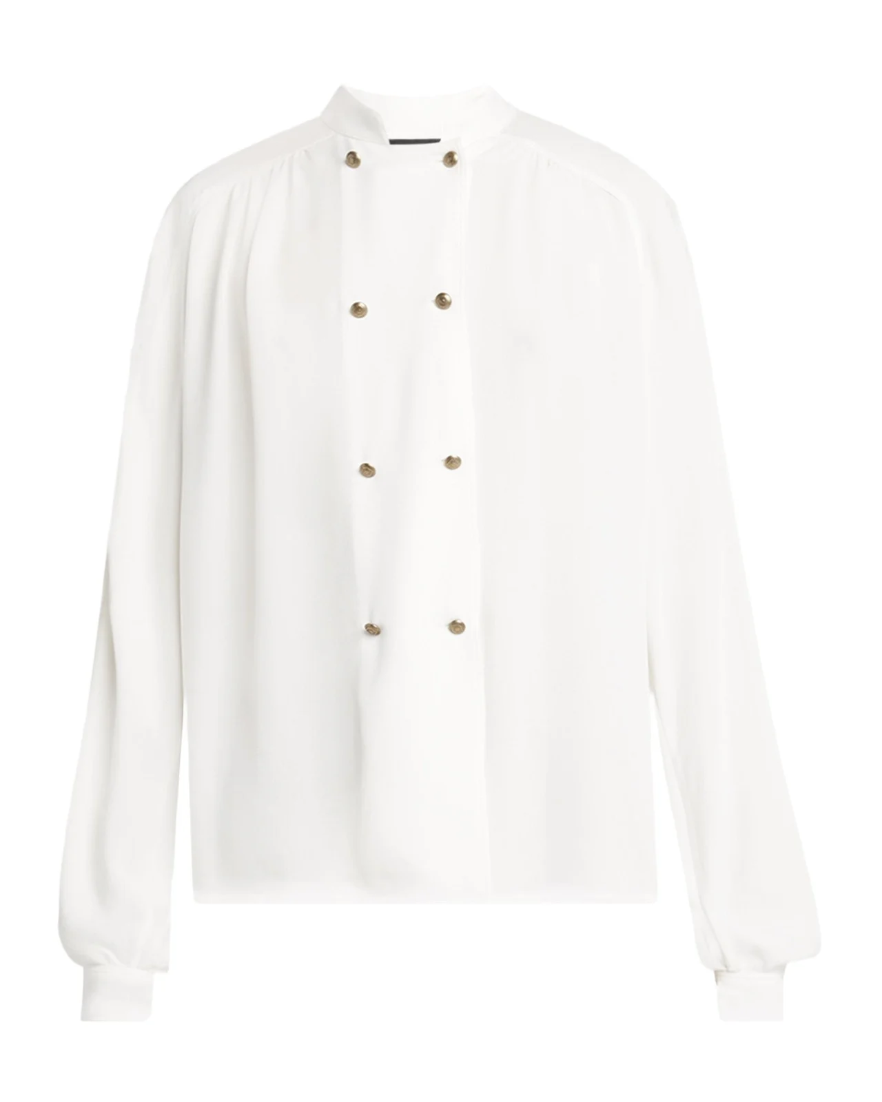 Double-Breasted Silk Blouse Double-Breasted Silk Blouse