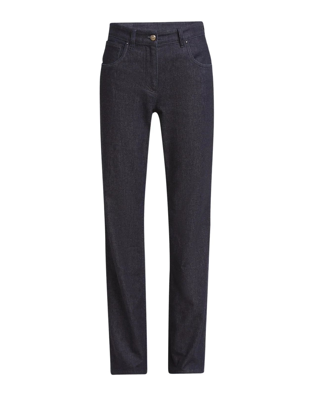 Cotton-Cashmere Denim Straight-Leg Trousers Cotton-Cashmere Denim Straight-Leg Trousers