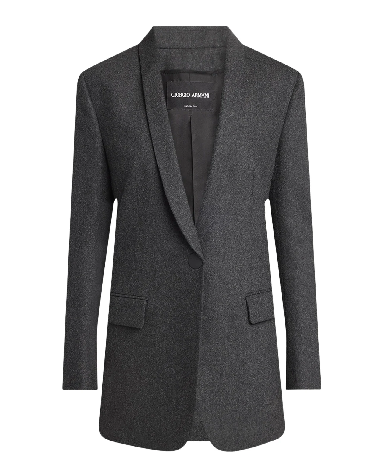 Cashmere Flannel Single-Breasted Blazer Cashmere Flannel Single-Breasted Blazer