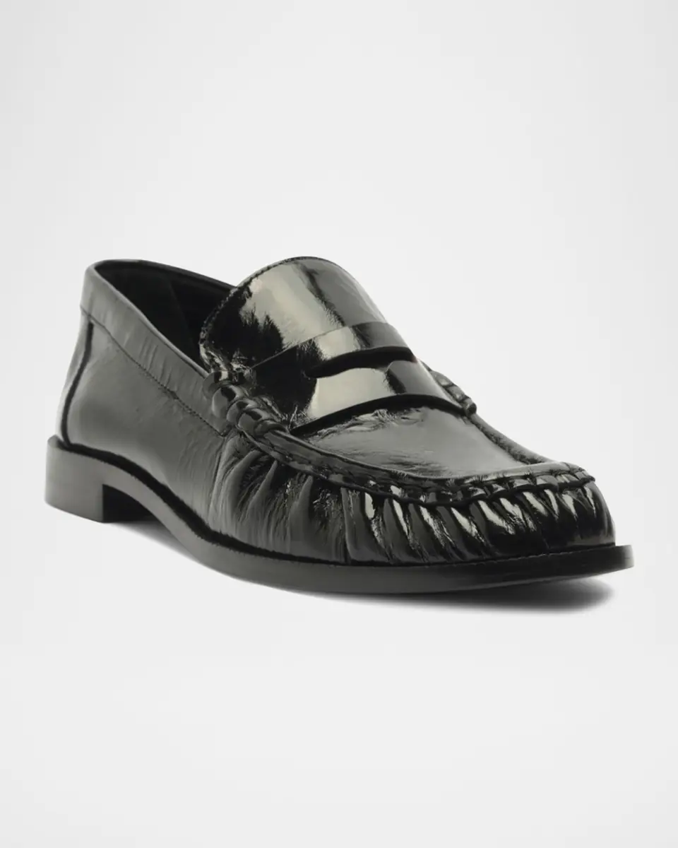 Schutz Tyche Shiny Leather Penny Loafers | Thumbnail 2 Schutz Tyche Shiny Leather Penny Loafers | Thumbnail 2