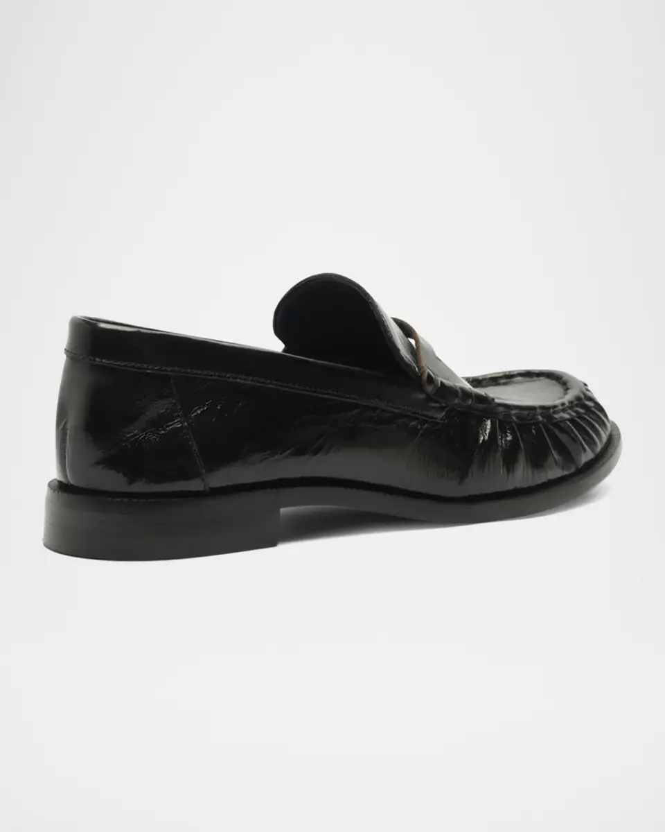 Schutz Tyche Shiny Leather Penny Loafers | Thumbnail 3 Schutz Tyche Shiny Leather Penny Loafers | Thumbnail 3