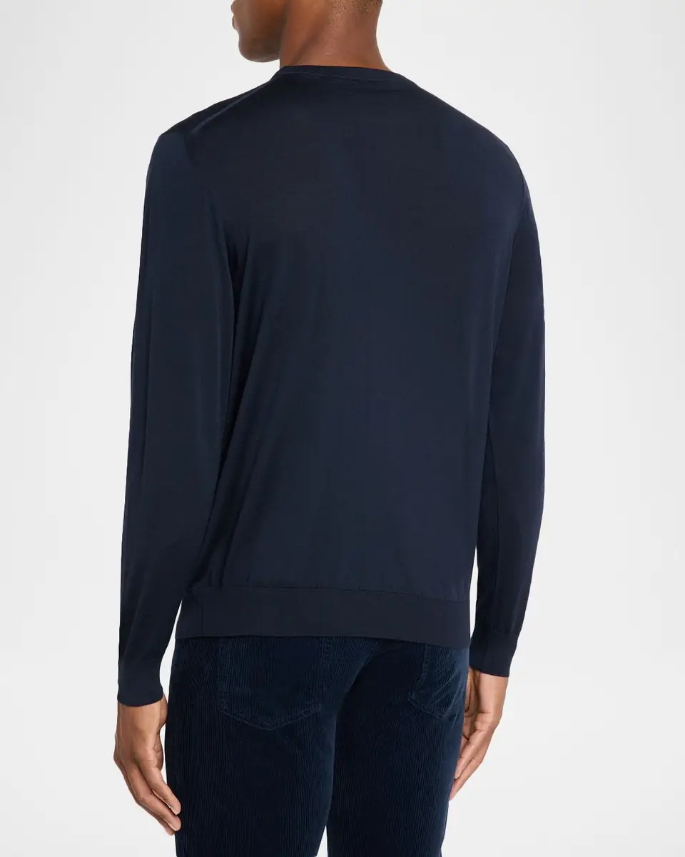 Kiton Men's 14 Micron Wool Crewneck Sweater | Thumbnail 2 Kiton Men's 14 Micron Wool Crewneck Sweater | Thumbnail 2