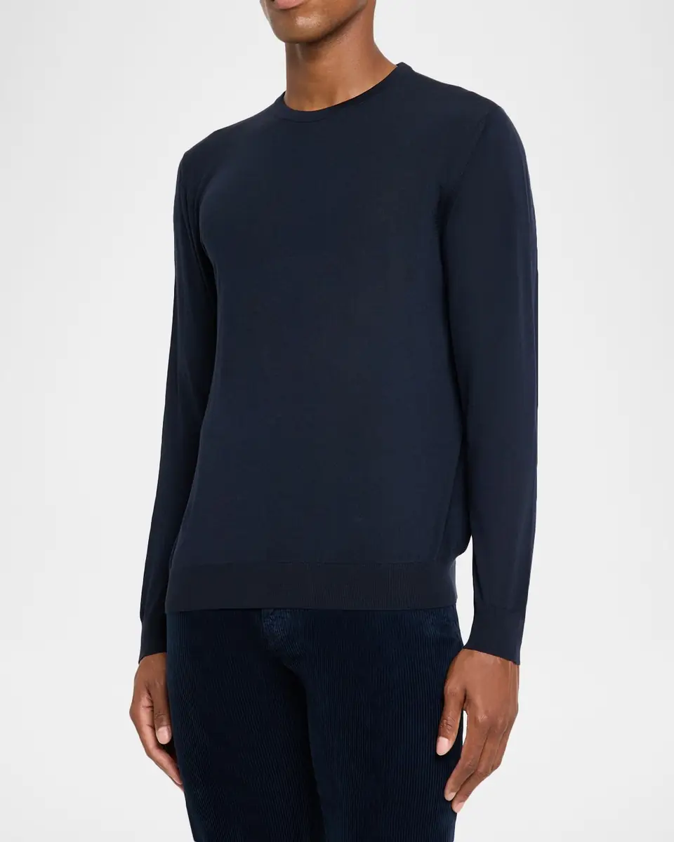 Kiton Men's 14 Micron Wool Crewneck Sweater | Thumbnail 3 Kiton Men's 14 Micron Wool Crewneck Sweater | Thumbnail 3