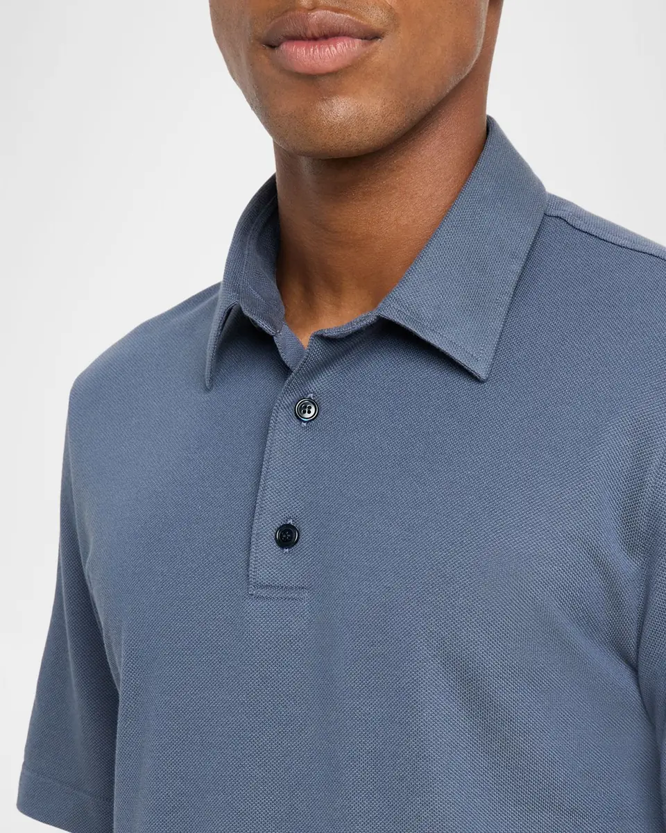Brioni Men's Jersey Pique Polo Shirt | Thumbnail 5 Brioni Men's Jersey Pique Polo Shirt | Thumbnail 5