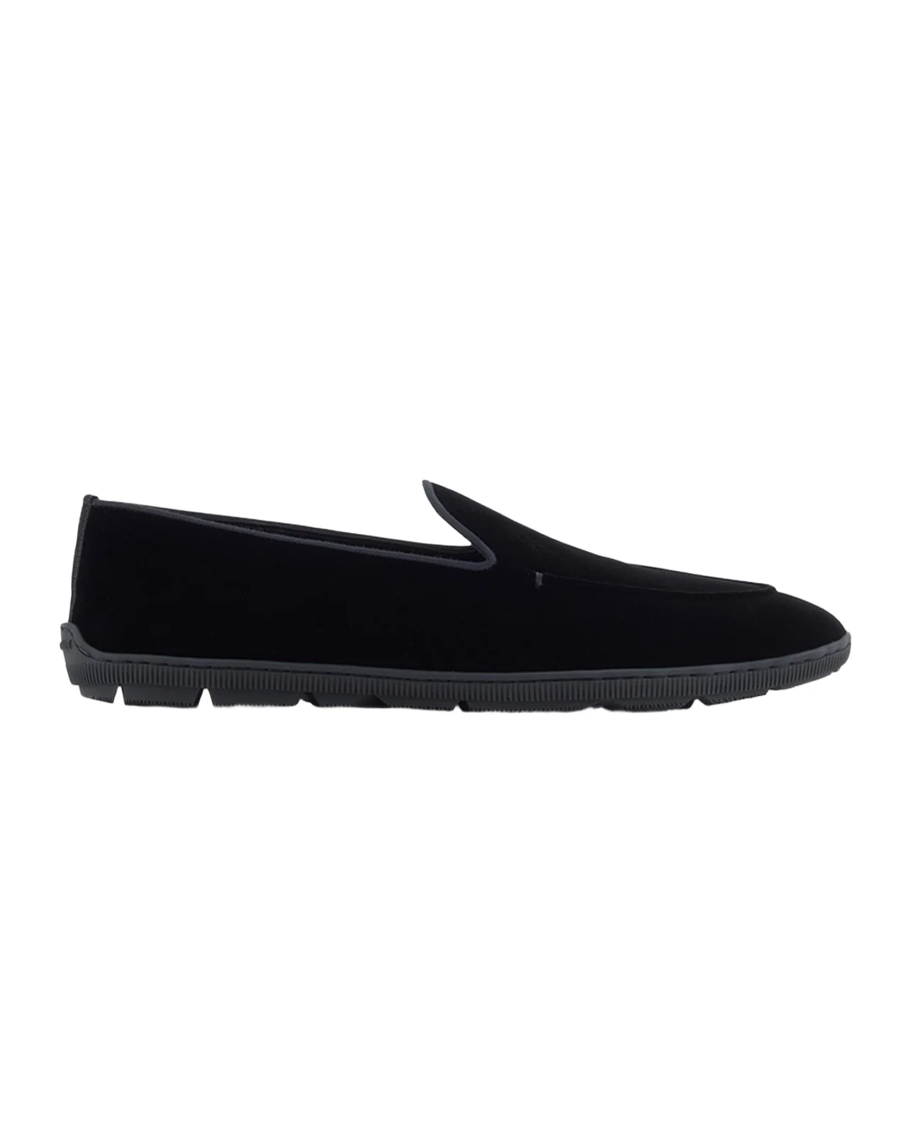 Men's Velvet Rubber-Sole Slipper Loafers Men's Velvet Rubber-Sole Slipper Loafers