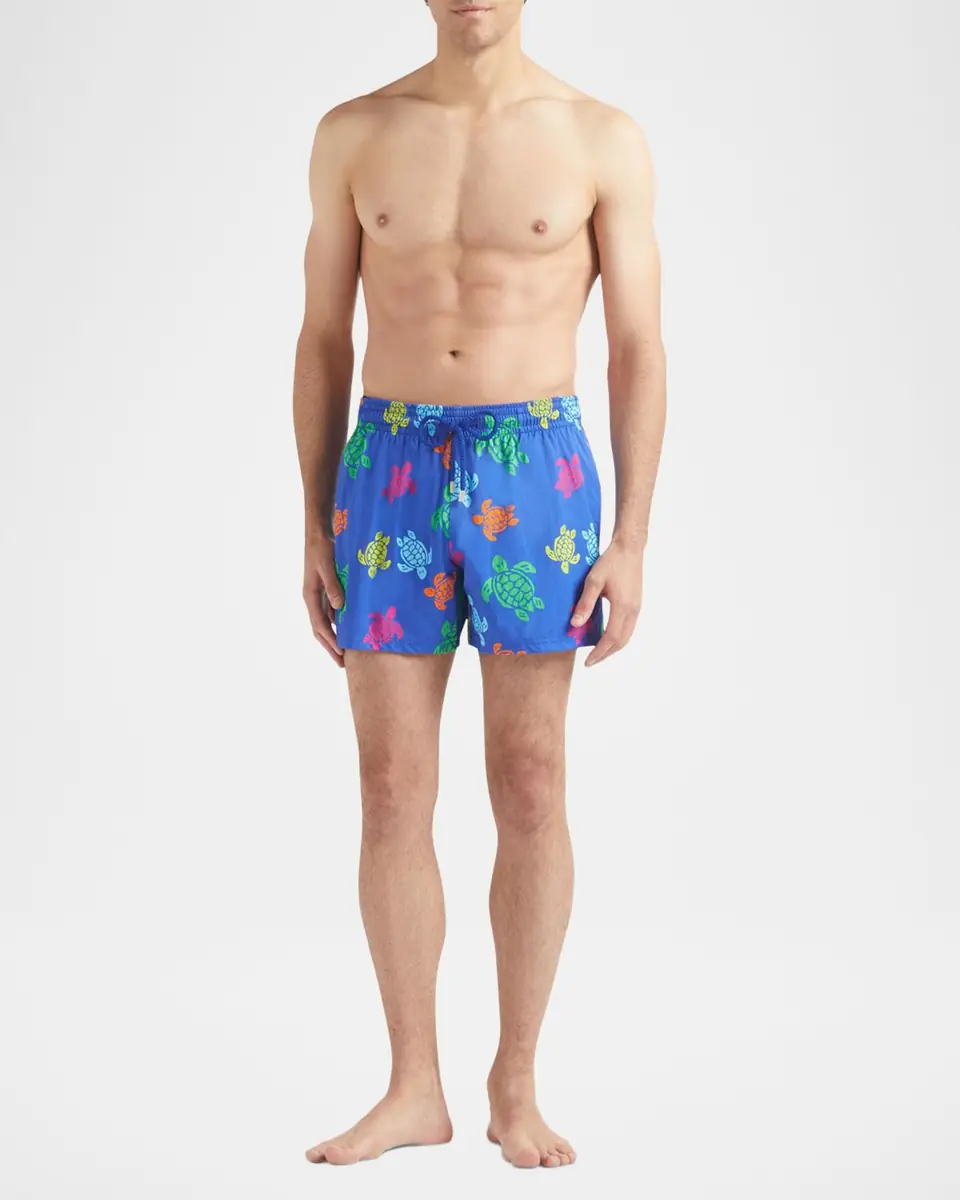 Vilebrequin Men Stretch Multicolor Turtle Swim Trunks | Thumbnail 2 Vilebrequin Men Stretch Multicolor Turtle Swim Trunks | Thumbnail 2