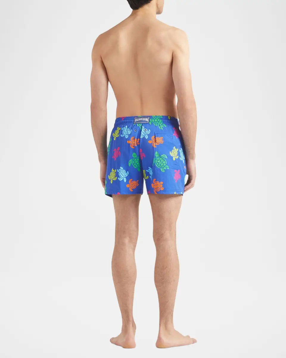 Vilebrequin Men Stretch Multicolor Turtle Swim Trunks | Thumbnail 3 Vilebrequin Men Stretch Multicolor Turtle Swim Trunks | Thumbnail 3