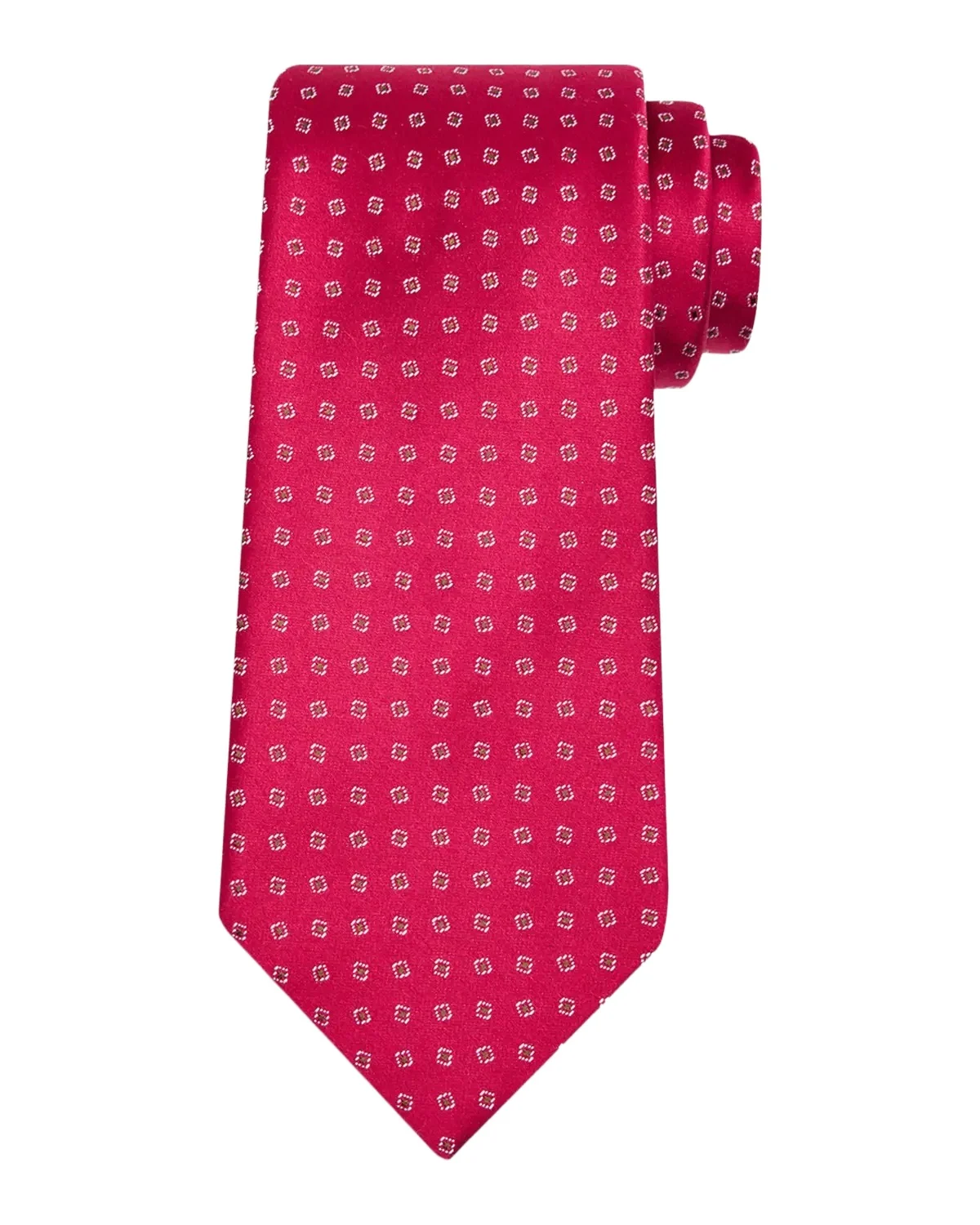 Men's Micro-Geometric Jacquard Silk Tie Men's Micro-Geometric Jacquard Silk Tie