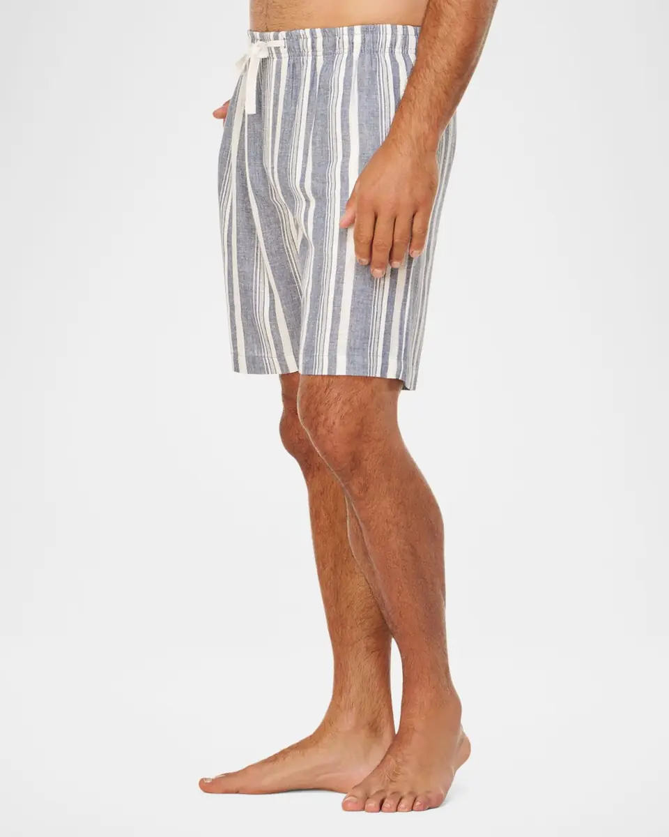 Majestic International Men's Summer Woven Stripe Lounge Shorts | Thumbnail 4