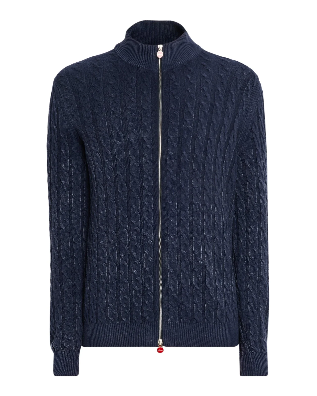Men's Washed Cashmere Cable Knit Full-Zip Sweater Men's Washed Cashmere Cable Knit Full-Zip Sweater