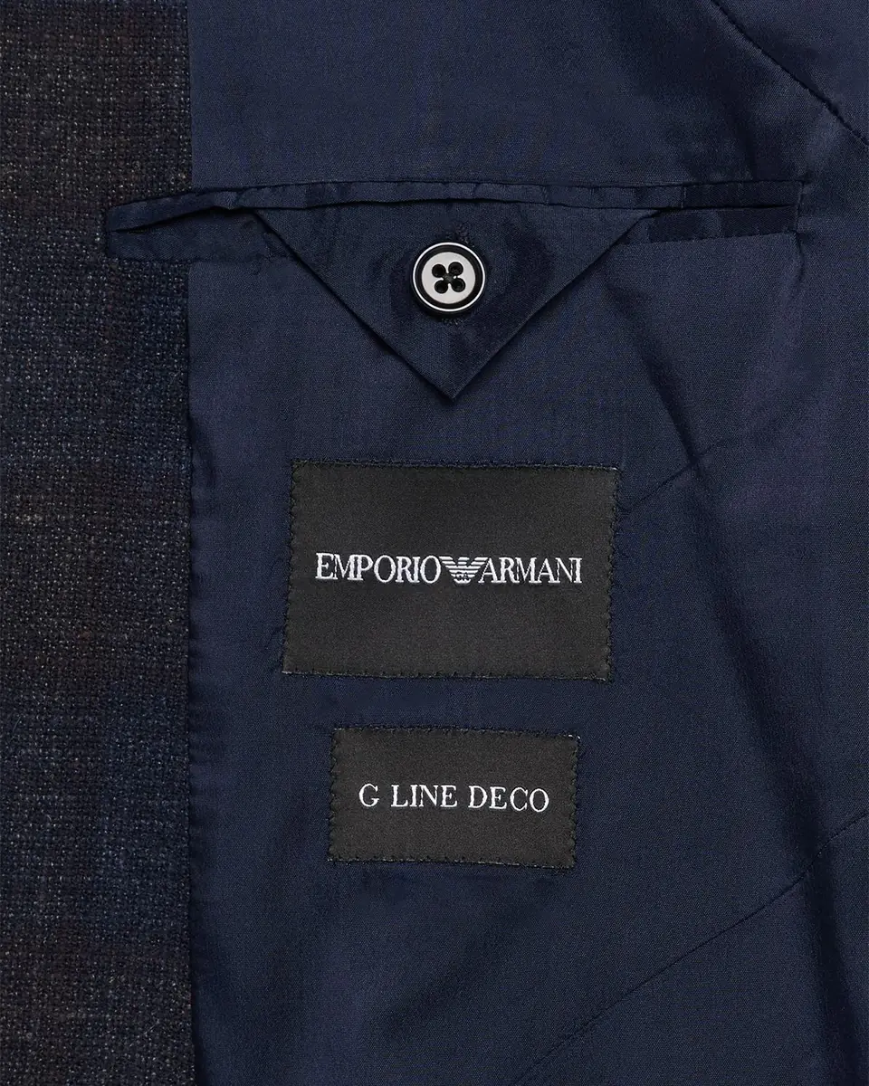 Emporio Armani Men's Wool Plaid G Line Sport Coat | Thumbnail 6