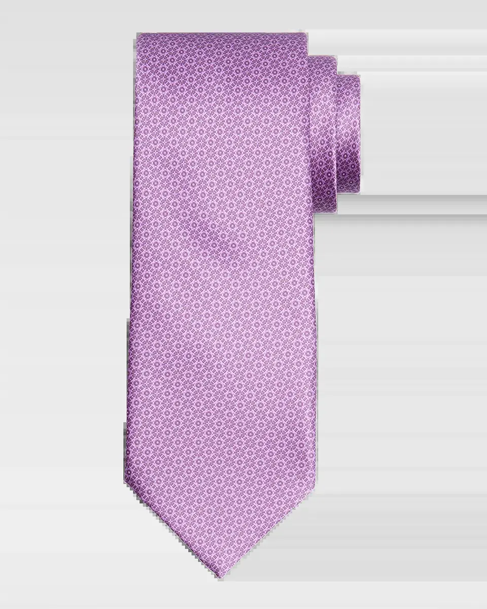 Stefano Ricci Men's Tonal Geometric Silk Tie | Thumbnail 2