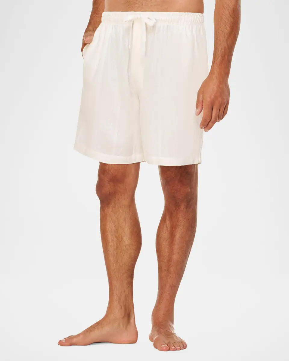 Majestic International Men's Summer Woven Stripe Lounge Shorts | Thumbnail 2 Majestic International Men's Summer Woven Stripe Lounge Shorts | Thumbnail 2