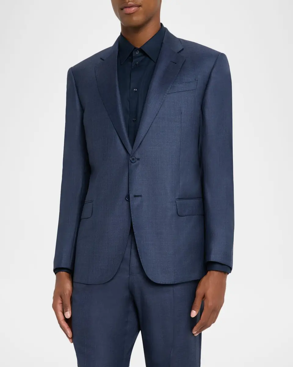 Emporio Armani Men's Wool-Blend Sharkskin G Line Suit | Thumbnail 4 Emporio Armani Men's Wool-Blend Sharkskin G Line Suit | Thumbnail 4